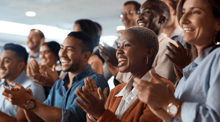 Smiling boy in a classroom